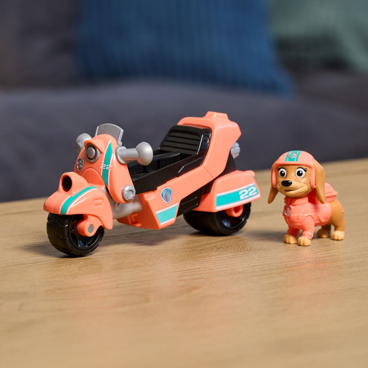 PATRULA CATELUSILOR SET FIGURINA LIBERTY SI MOTOCICLETA DE SALVARE