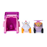 PATRULA CATELUSILOR SET FIGURINA SKYE SI VEHICUL CU LANSATOR