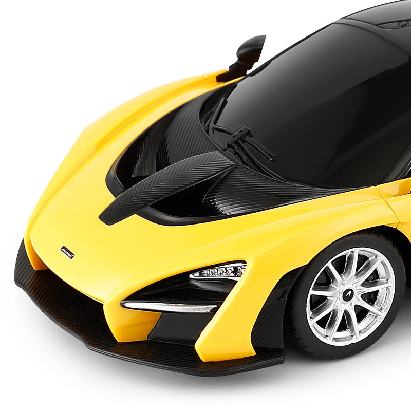 MASINA CU TELECOMANDA MCLAREN SENNA GALBEN CU SCARA 1 LA 24