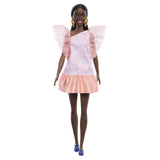 PAPUSA BARBIE FASHIONISTA  AFRO-AMERICANA CU ROCHIE PEACH