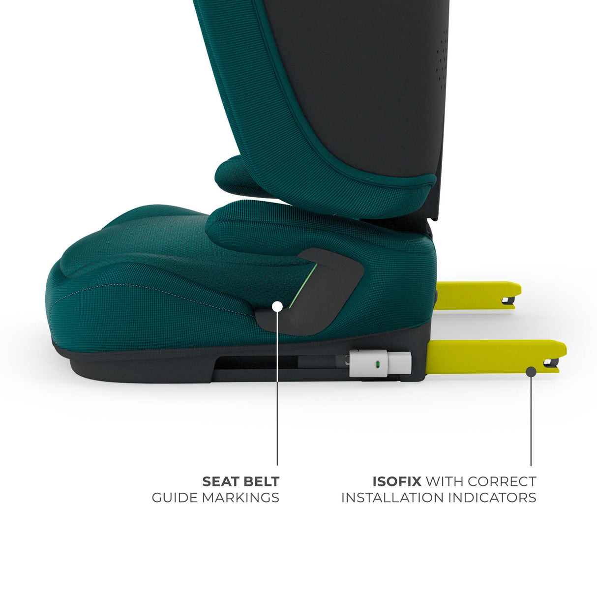 SCAUN AUTO KINDERKRAFT UNITY2 100-150 CM, GREEN