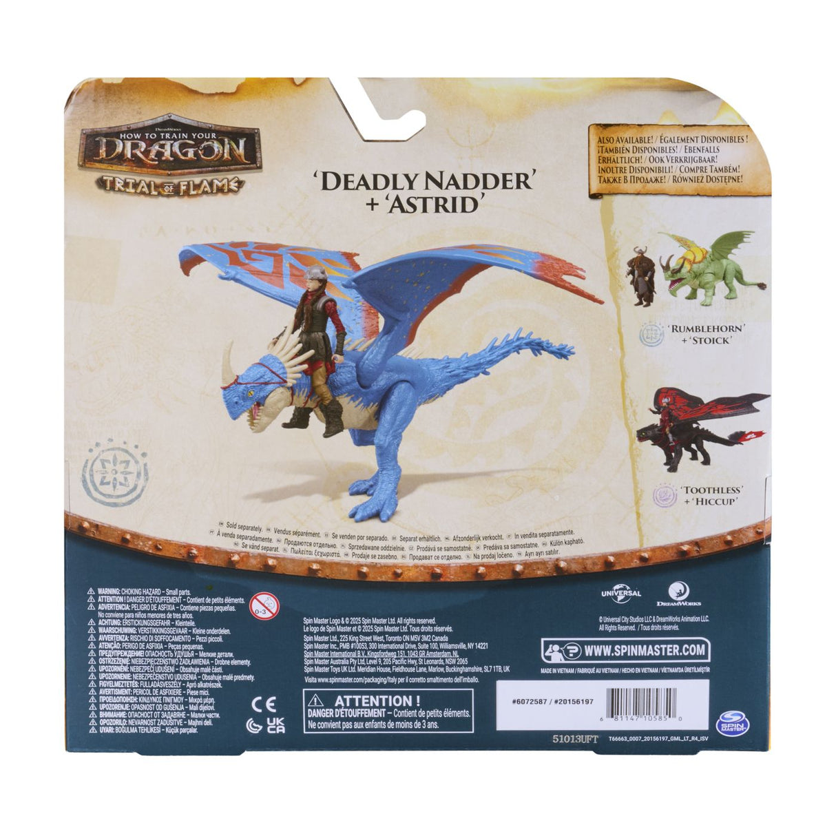 CUM SA ITI DRESEZI DRAGONUL INCERCAREA FLACARII SET DRAGON DEADLY NADDER SI FIGURINA ASTRID