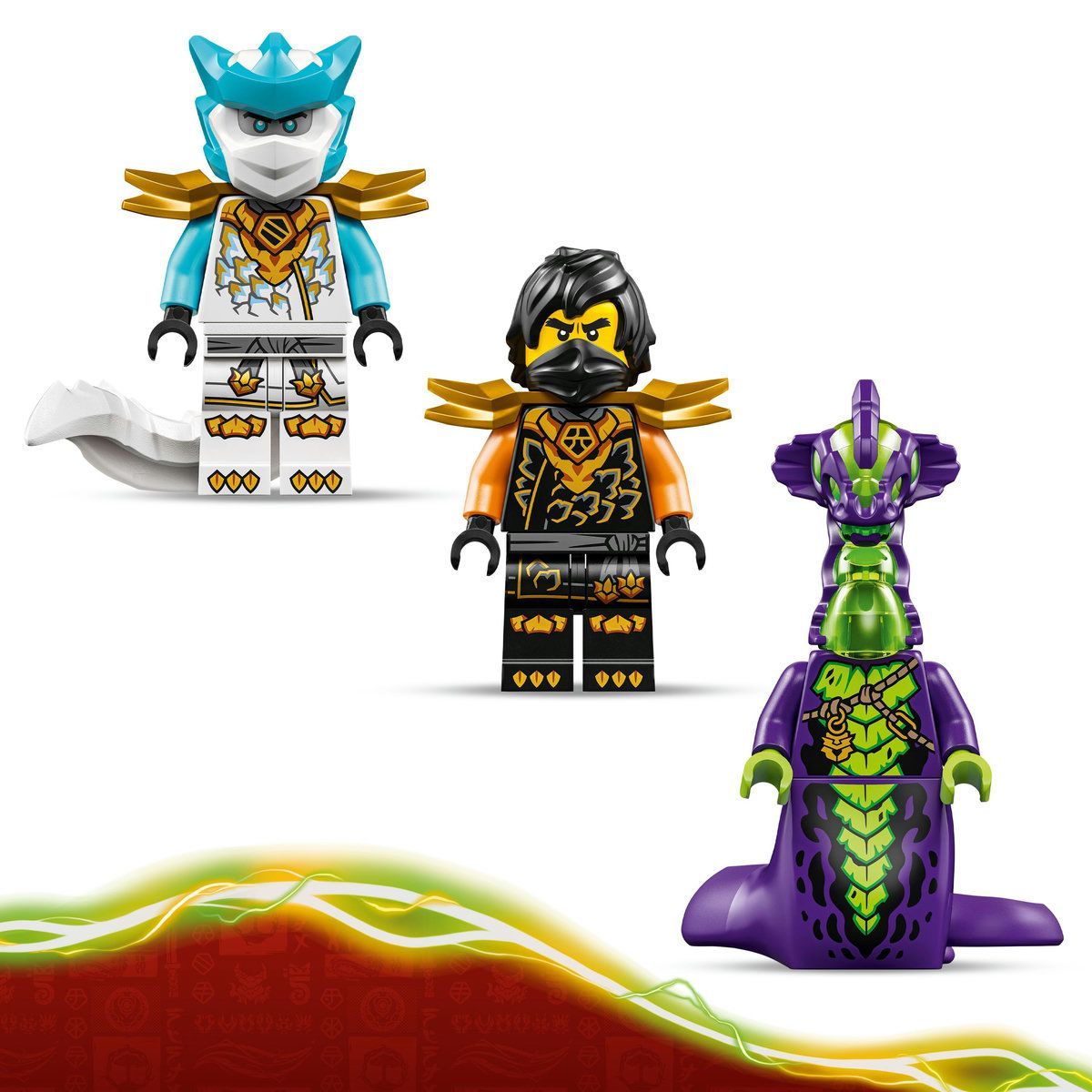 LEGO NINJAGO ROBOTUL DE MISIUNE AL LUI COLE SI DRAGONUL ZANE 71854