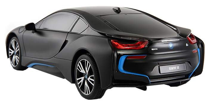 MASINA CU TELECOMANDA BMW i8 NEGRU CU SCARA 1 LA 18