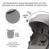 CARUCIOR KINDERKRAFT NEWLY, 4 IN 1, MOONLIGHT GREY