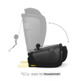 SCAUN AUTO KINDERKRAFT FIX2GO 76-150 CM, BLACK