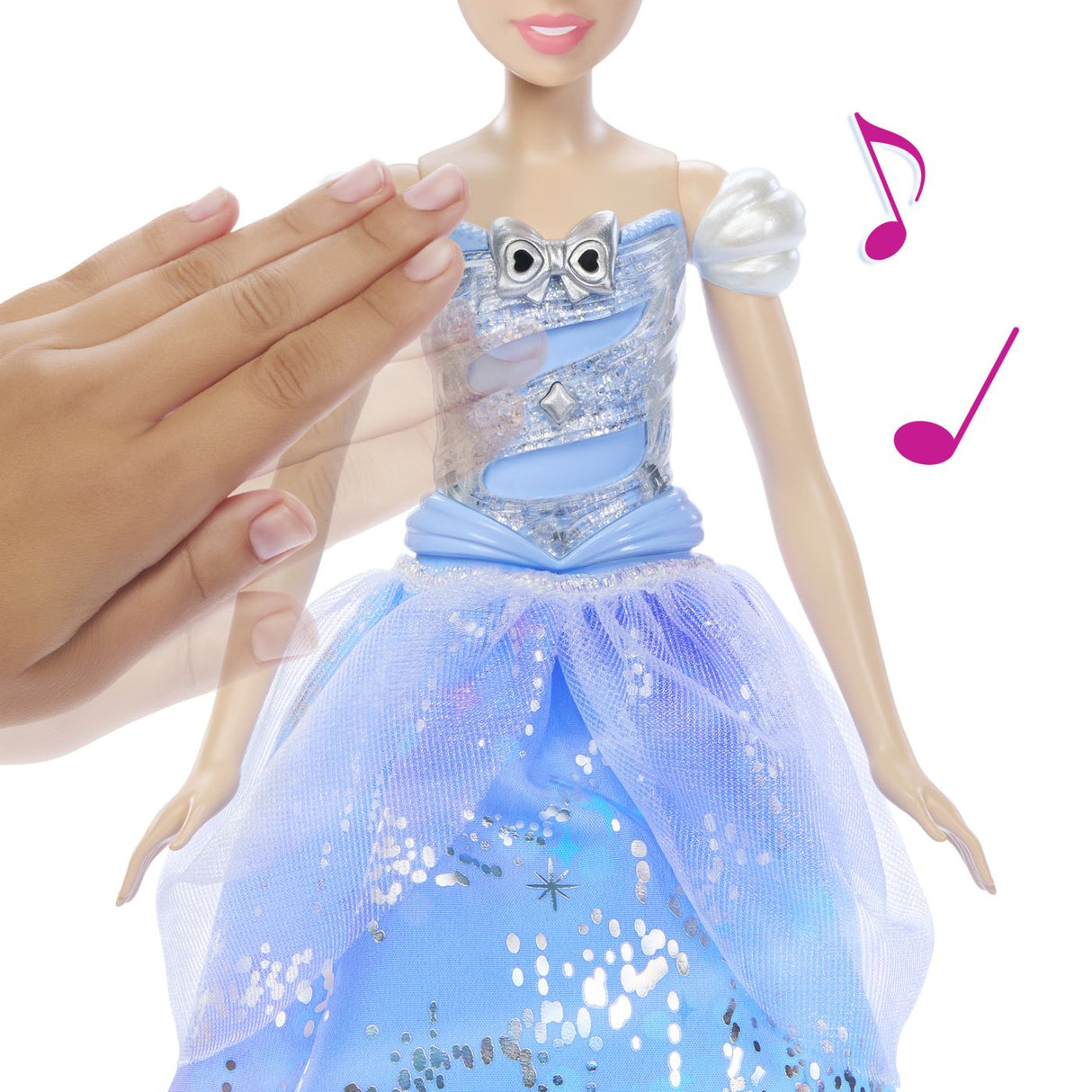 DISNEY PRINCESS PAPUSA CENUSAREASA INTERACTIVA CU ROCHIE LUMINOASA