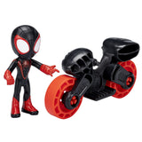 SPIDERMAN SET MOTOCICLETA SI FIGURINA MILES MORALES SPIDER MAN 6CM