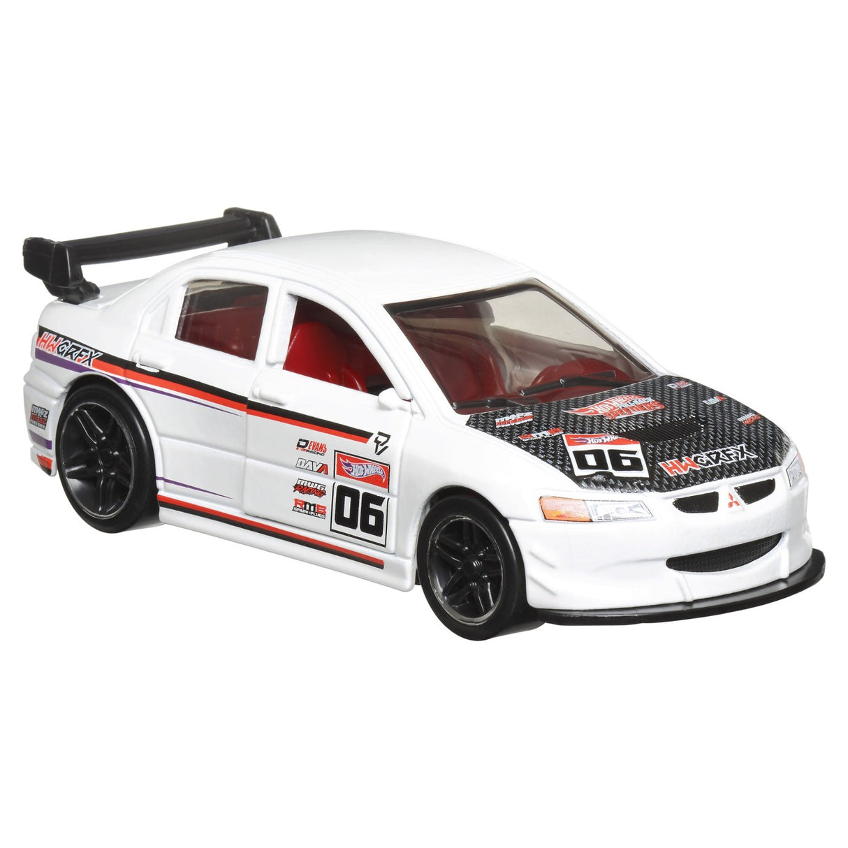 HOT WHEELS MASINUTA METALICA CU SISTEM PULL BACK LANCER EVOLUTION IX SCARA 1:43