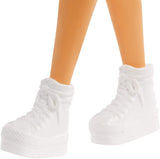 PAPUSA BARBIE FASHIONISTA CU PARUL BLOND SI ROCHITA SPORT
