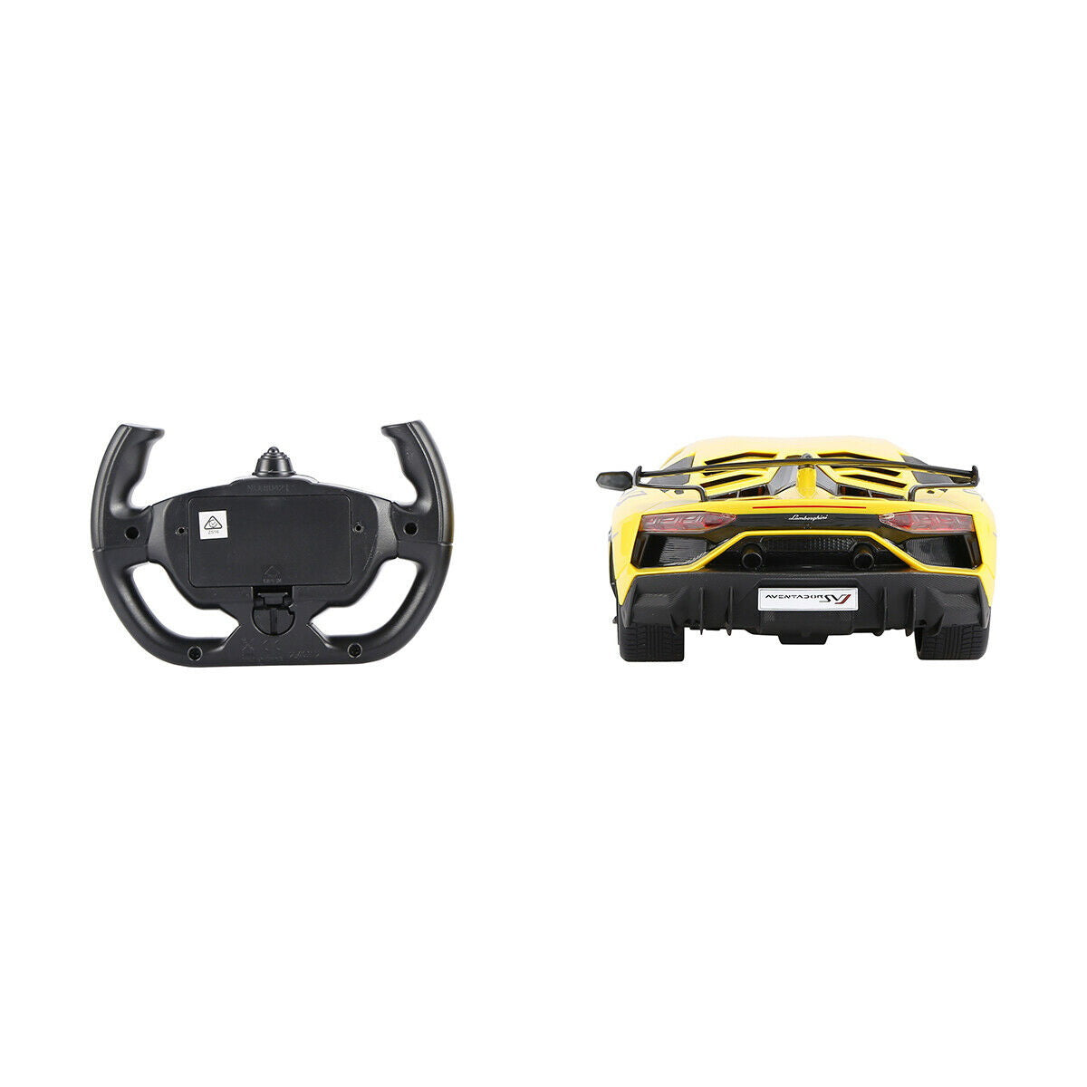 MASINA CU TELECOMANDA LAMORGHINI AVENTADOR SVJ GALBEN SCARA 1 LA 14