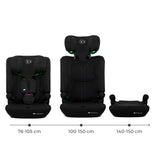 SCAUN AUTO KINDERKRAFT COMFY 75-150 CM, BLACK