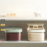 Cutie de Depozitare Vivimall, de Uz Casnic, Rezistentă la Insecte și la Umiditate, Rezervor Sigilat pentru Depozitare Alimentară, Capacitate 6 kg, 37 x 26 x 14.5cm, Verde - vivimall.ro