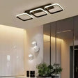 Lustra Led Vertex, 3 Patrate, Liniara, Lumina Rece/Calda/Neutra - vivimall.ro