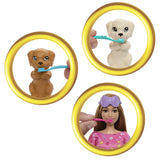 BARBIE PAPUSA BARBIE FAMILY SET PETRECERE CU 2 CATELUSI COLOR CHANGE