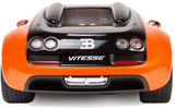 MASINA CU TELECOMANDA BUGATTI GRAND SPORT VITESSE PORTOCALIE CU SCARA 1 LA 18