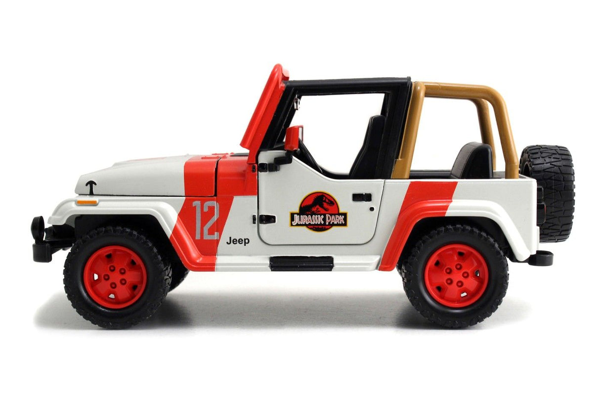 MASINUTA METALICA JURASSIC WORLD 1992 JEEP WRANGLER 1:24
