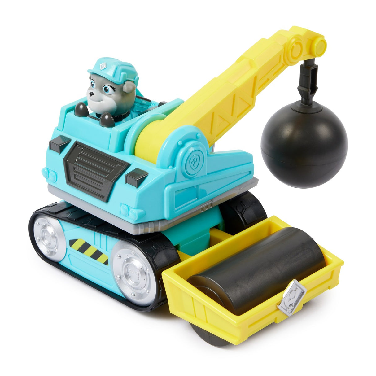 PATRULA CATELUSILOR RUBBLE AND CREW MOTOR SI TRACTORUL CU BILA DE DEMOLARE