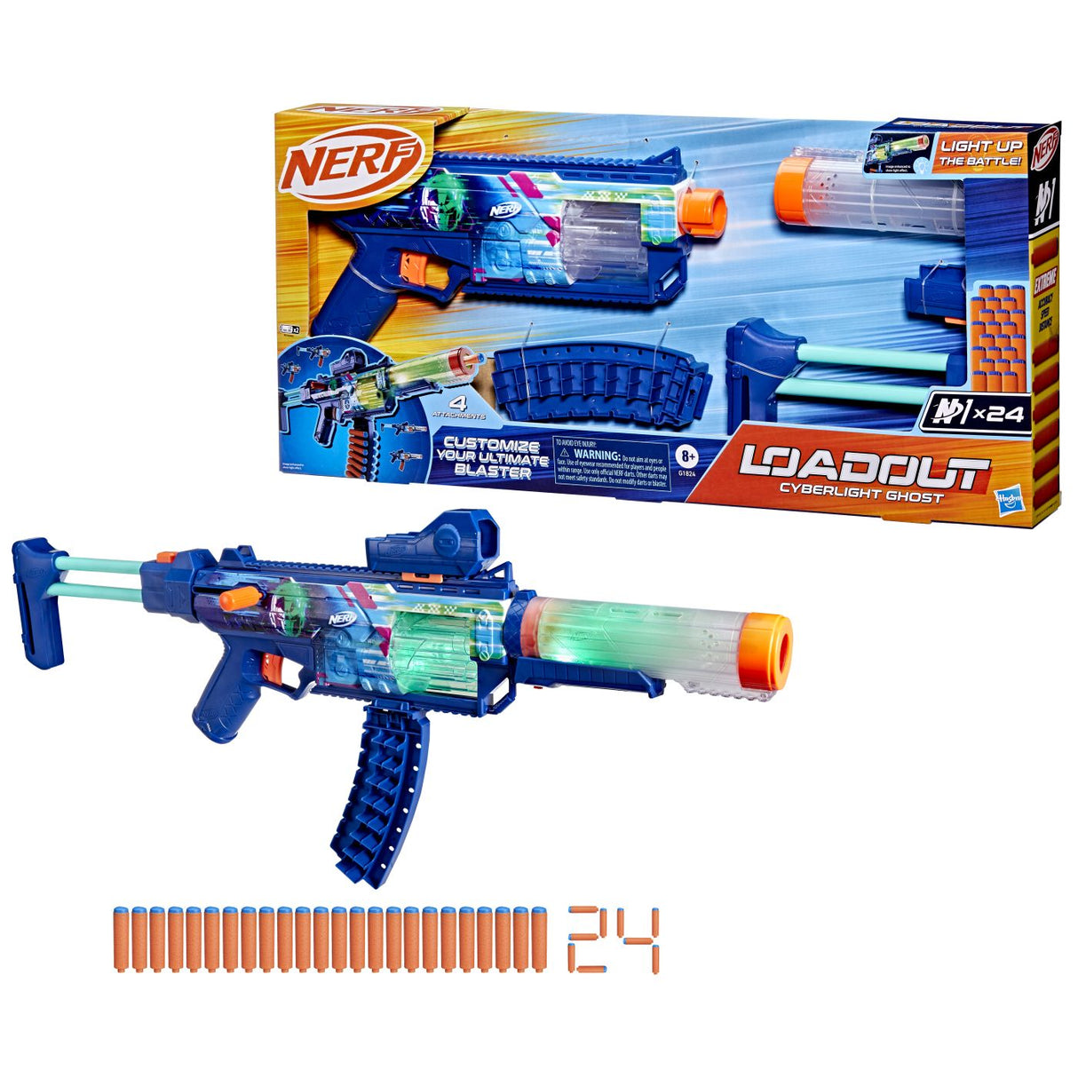 NERF BLASTER LOADOUT CYBERLIGHT GHOST