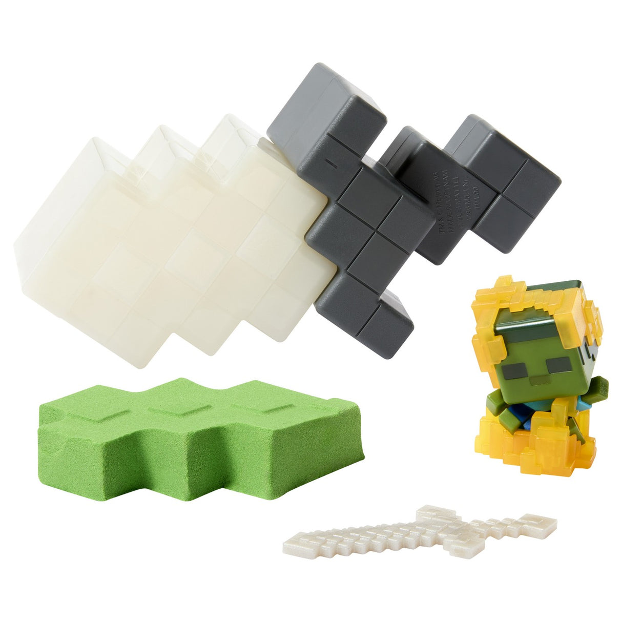 MINECRAFT MINI MODE SET EXPLORARE MINIERA GRI SI ALB