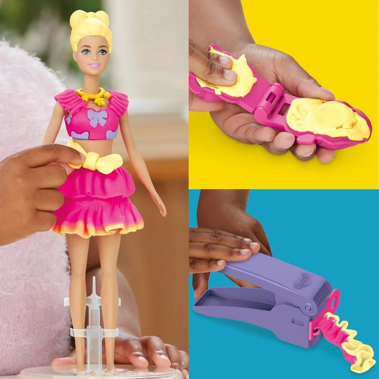 PLAY DOH BARBIE SET VOLANASE SI FUNDITE CU PAPUSA INCLUSA