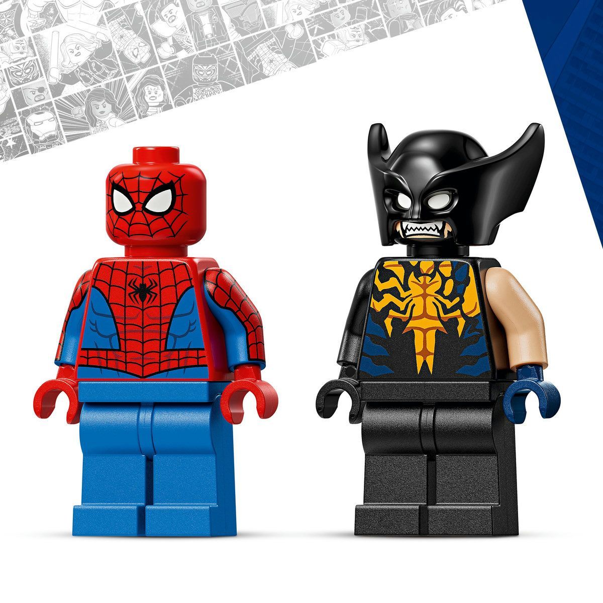 LEGO MARVEL OMUL PAIANJEN IN MASINA VS WOLVERINE VENOMIZAT 76336