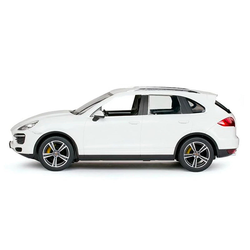MASINA CU TELECOMANDA PORSCHE CAYENNE TURBO ALB CU SCARA 1 LA 14