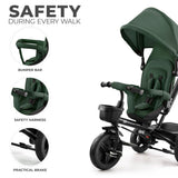 TRICICLETA COPII KINDERKRAFT AVEO, MYSTIC GREEN