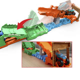HOT WHEELS MONSTER TRUCK SET DE JOACA PROVOCAREA CROCODILULUI CU MASINUTA MEGA WREX