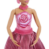 BARBIE PETAL POP SET PAPUSA BARBIE TRANDAFIR ROSU SI ACCESORII