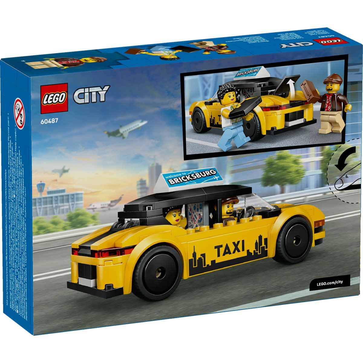 LEGO CITY TAXI GALBEN 60487