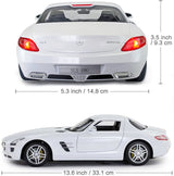 MASINA CU TELECOMANDA MERCEDES-BENZ SLS ALB SCARA 1 LA 14