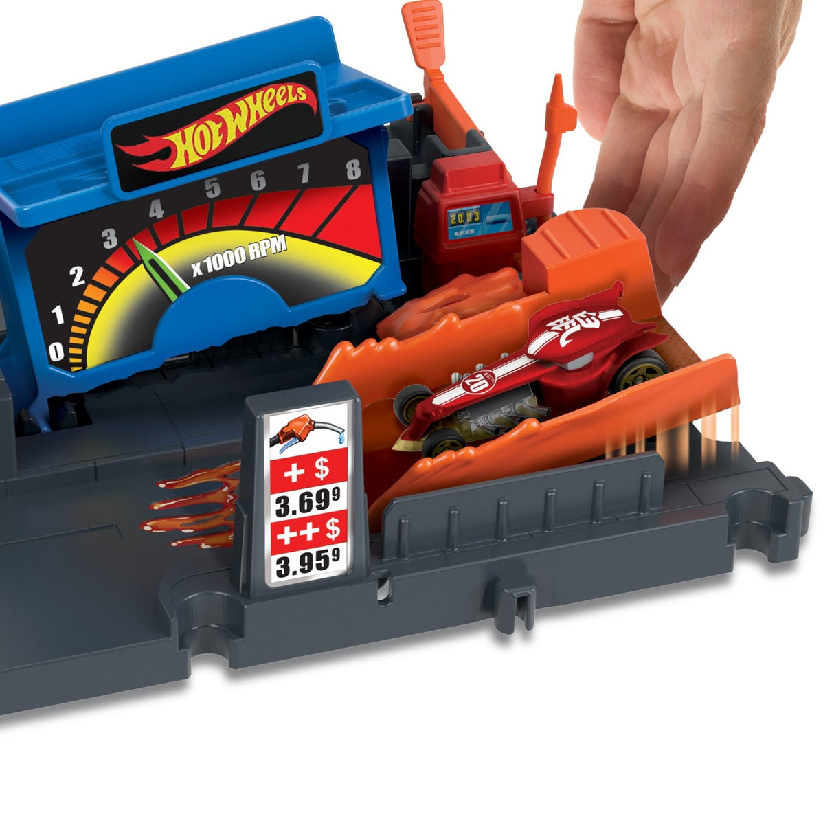 HOT WHEELS CITY EXPLORER PISTA FUEL STATION SHIFT