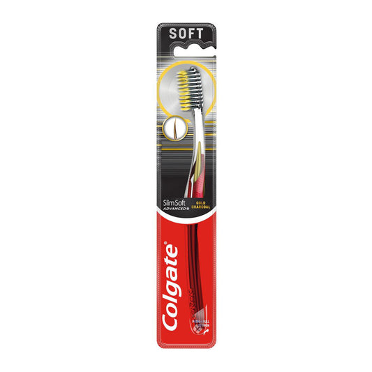 Periuță de dinți Colgate Slim Soft Advanced Gold cu mânere ergonomice