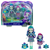 ENCHANTIMALS SET PAPUSI SURORI SI ANIMALUTELE LOR PATTER PEACOCK SI FLAP SI PIERA PEACOCK SI FEATHER
