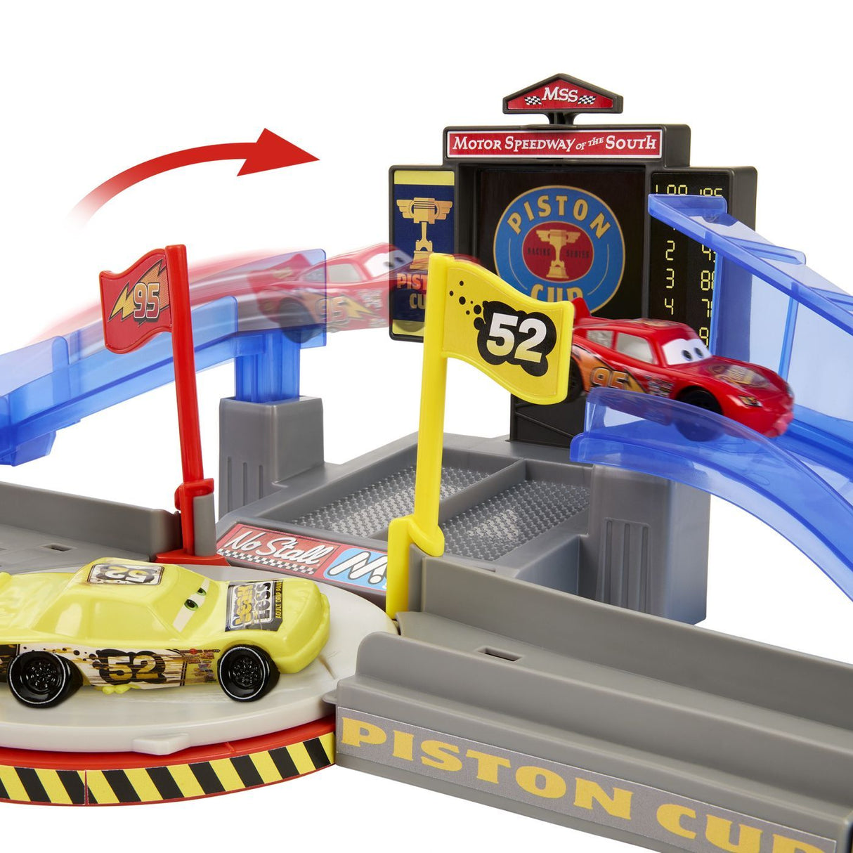 CARS SET DE JOACA PISTA DE CURSE PISTON CUP CU MASINUTA INCLUSA