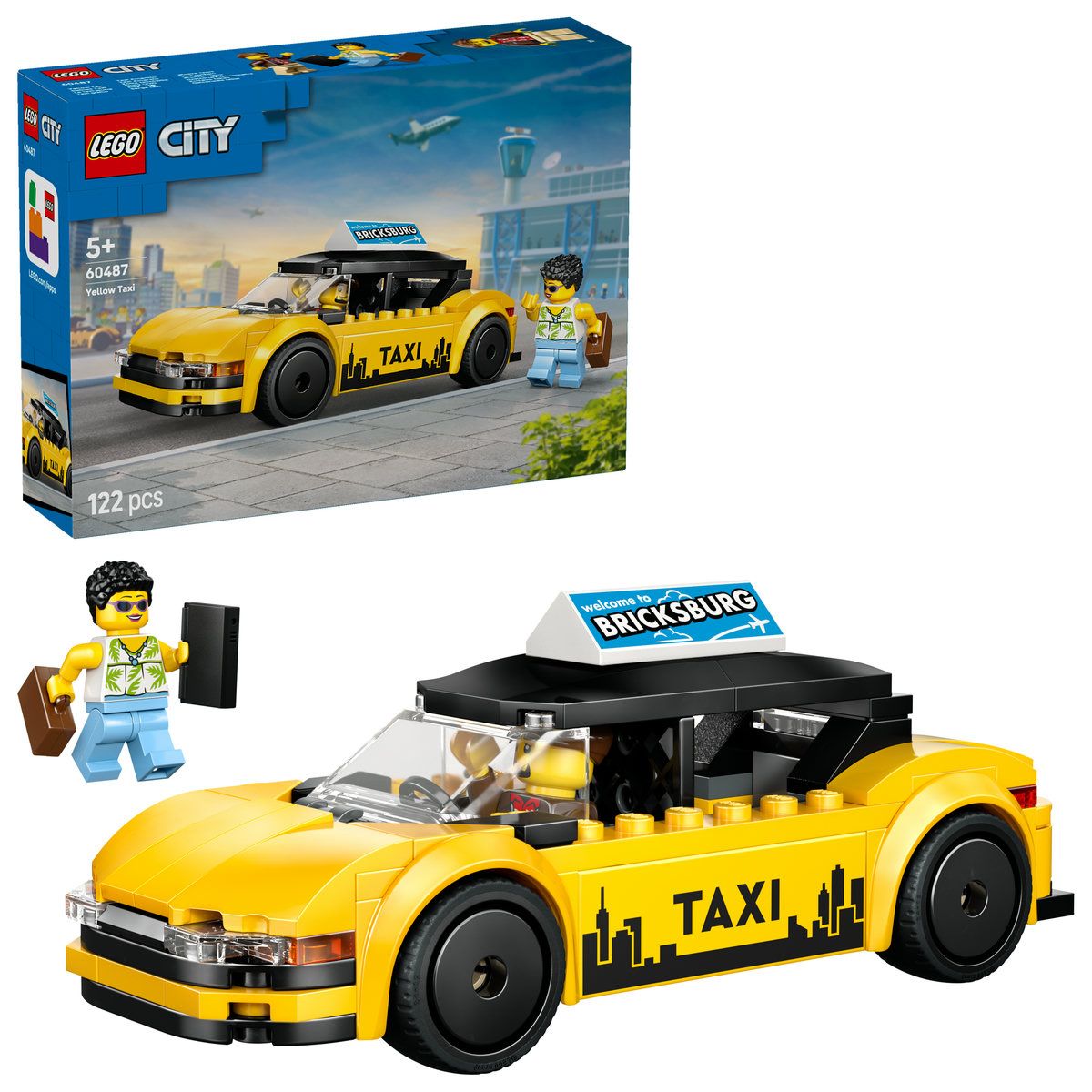 LEGO CITY TAXI GALBEN 60487