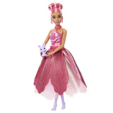 BARBIE PETAL POP SET PAPUSA BARBIE TRANDAFIR ROSU SI ACCESORII