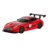 MASINUTA METALICA CONVERTIBILA MERCEDES BENZ GT3 ROSIE CU SCARA 1 LA 32