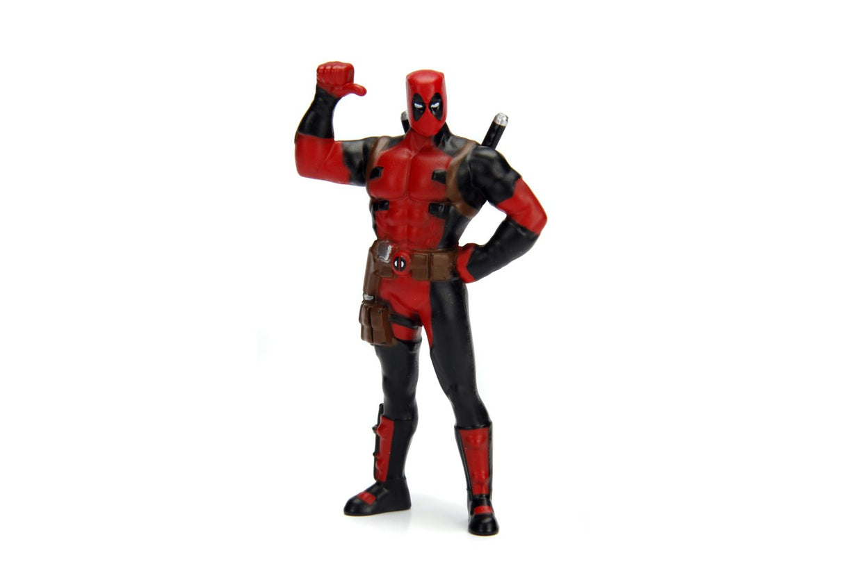 JADA MARVEL SET CAMIONUL DE MANCARE SCARA 1:24 SI FIGURINA METALICA DEADPOOL