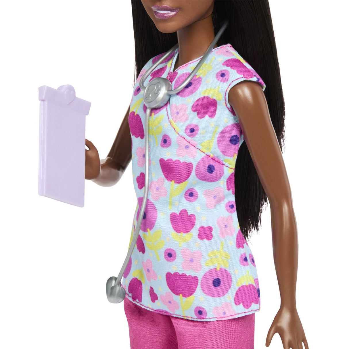 BARBIE SET DE JOACA PAPUSA BARBIE BRUNETA FACE CARIERA MEDIC PEDIATRU