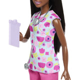 BARBIE SET DE JOACA PAPUSA BARBIE BRUNETA FACE CARIERA MEDIC PEDIATRU