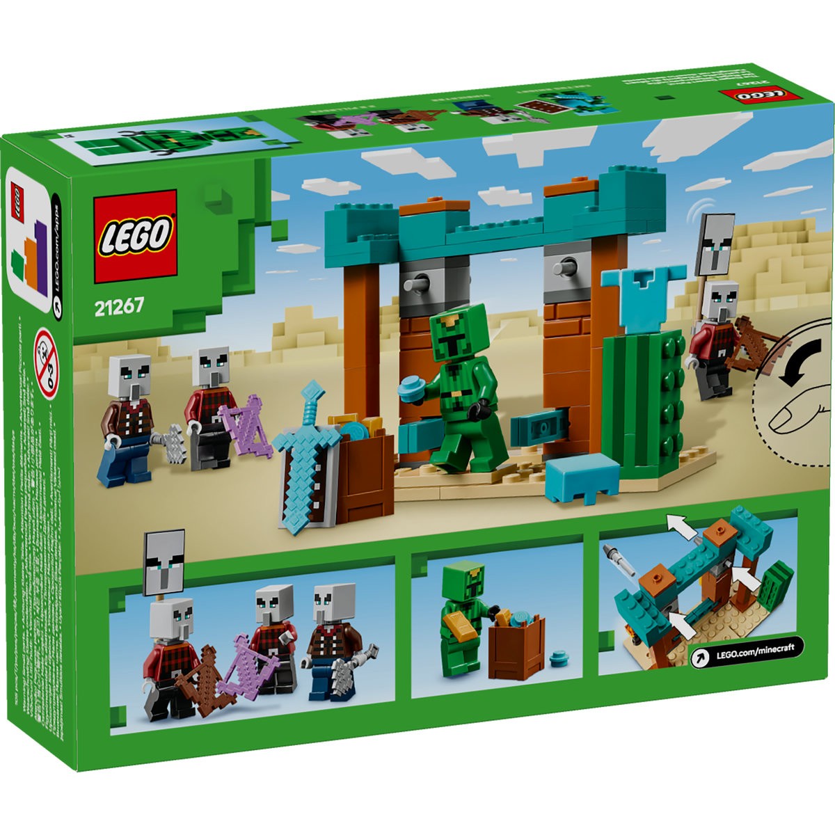 LEGO MINECRAFT PATRULA ILLAGER ÎN DESERT 21267