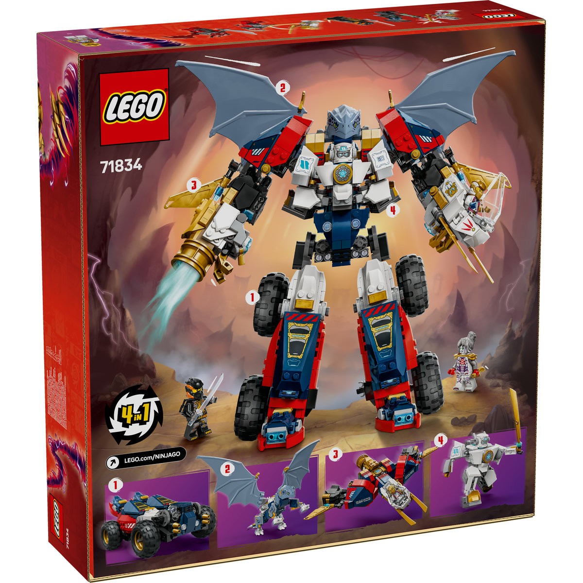 LEGO NINJAGO ULTRAROBOTUL COMBINAT AL LUI ZANE 71834