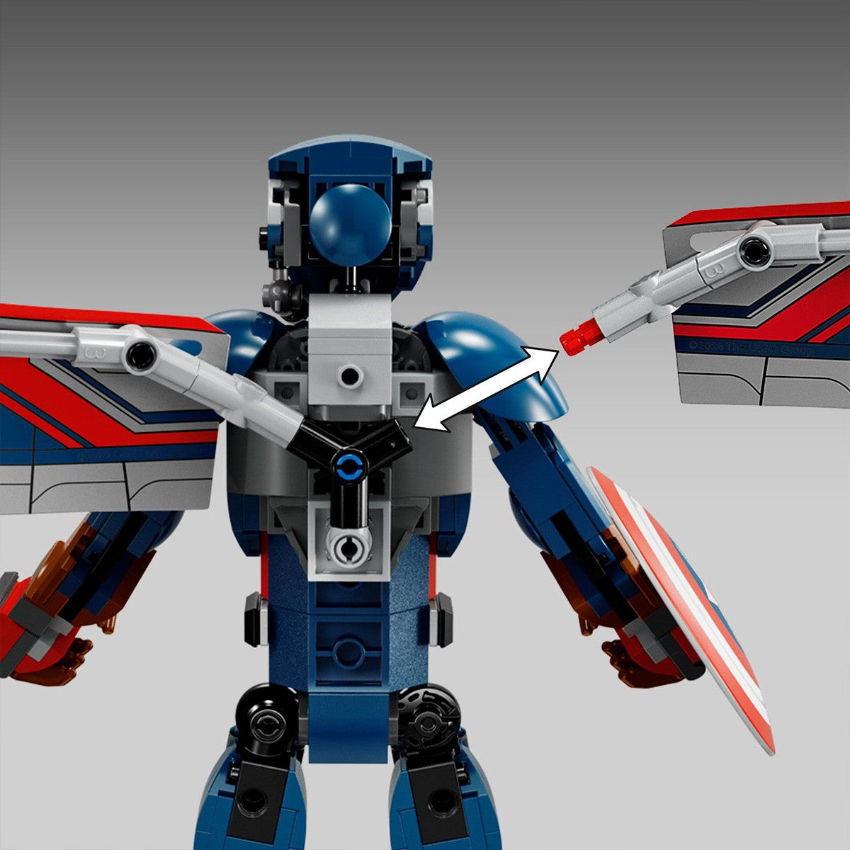 LEGO SUPER HEROES FIGURINA DE CONSTRUCTIE CAPITANUL AMERICA 76296