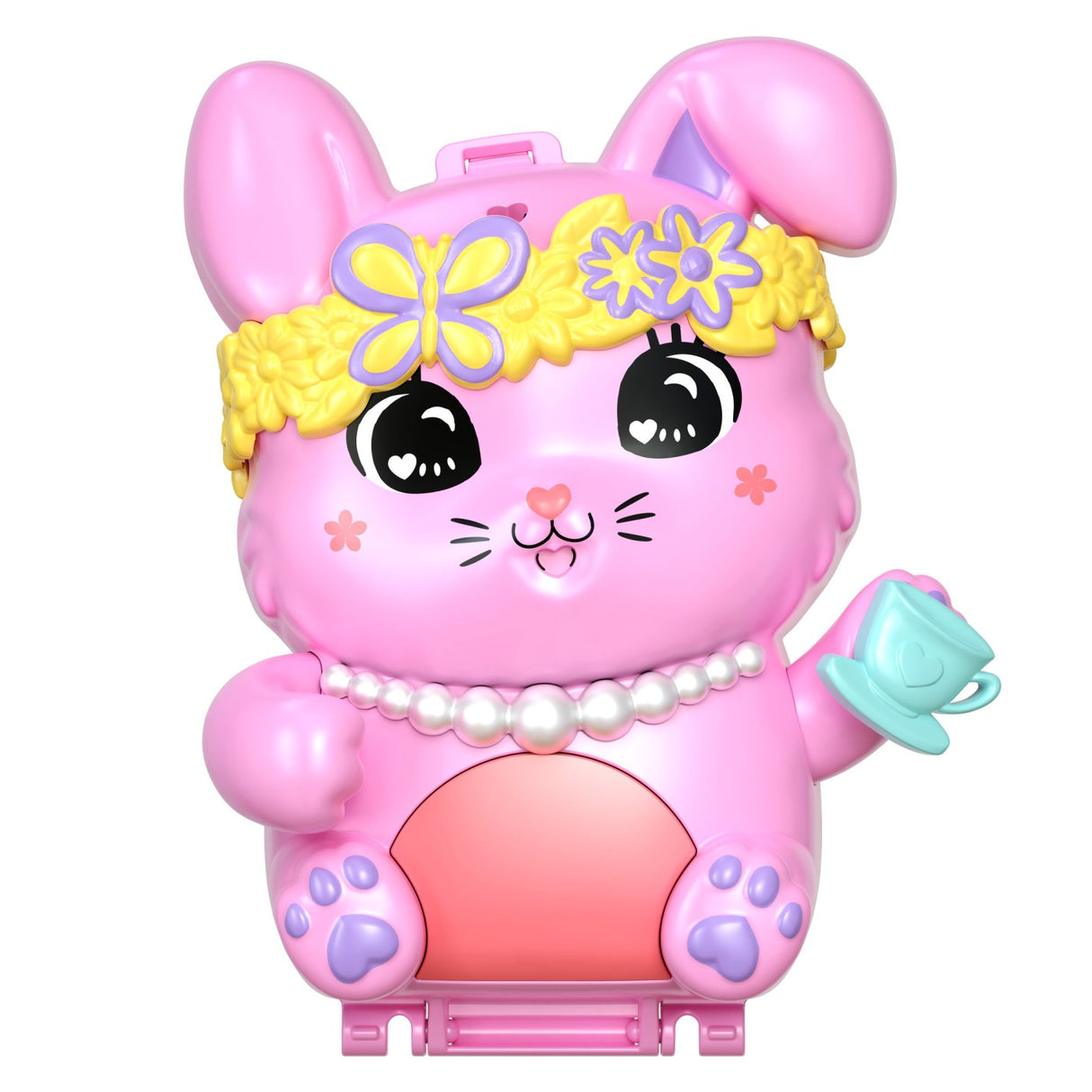 POLLY POCKET SET GENTUTA ANIMALUT IEPURAS LA PETRCERE CU ACCESORII