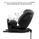 SCAUN AUTO KINDERKRAFT XRIDER 2 I-SIZE 40-150 CM GREY