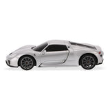 MASINA CU TELECOMANDA PORSCHE 918 SPYDER ARGINTIU CU SCARA 1 LA 24
