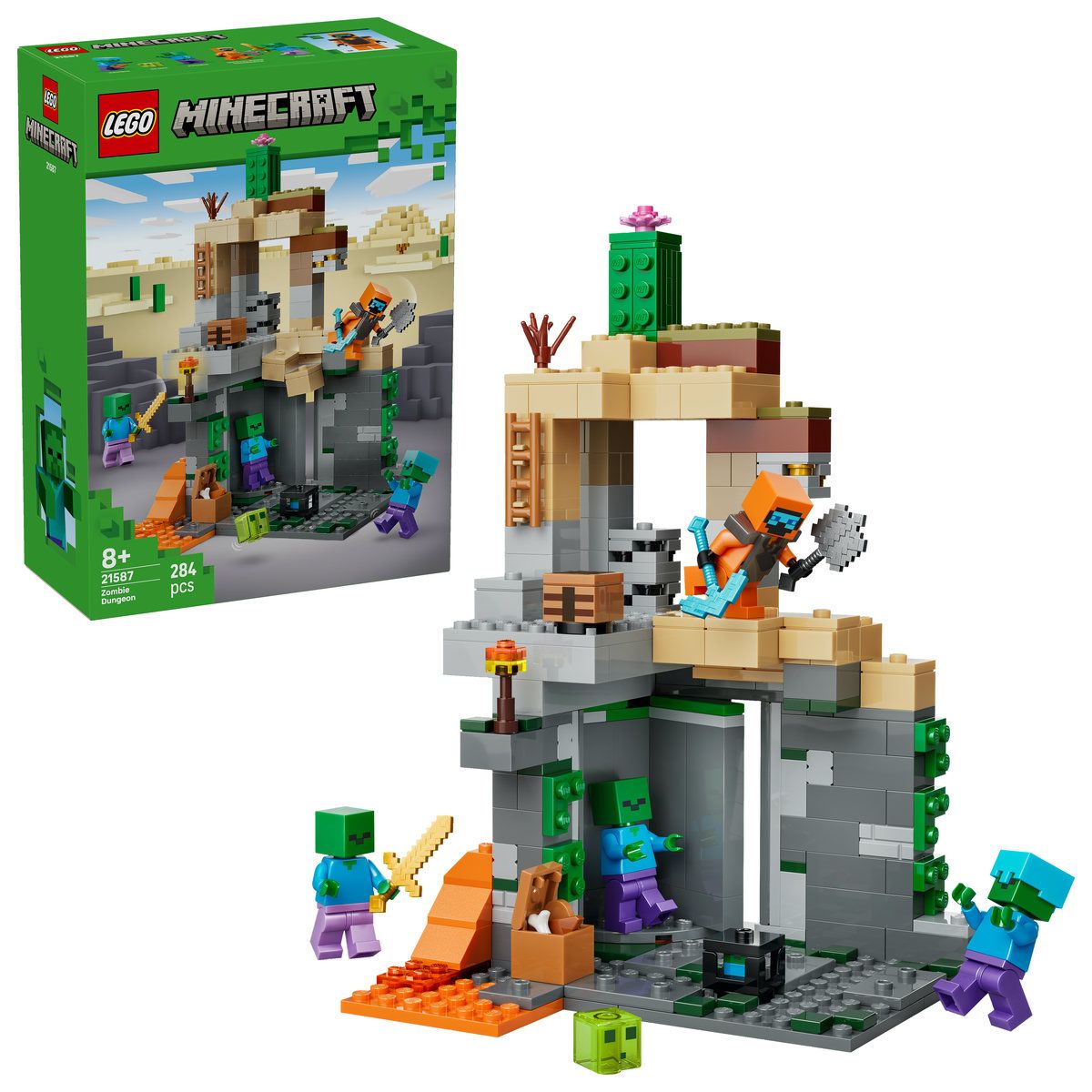 LEGO MINECRAFT TEMNITA CU ZOMBI 21587