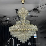 Candelabru Junnut 21*E27, Cristal Si Metal - vivimall.ro